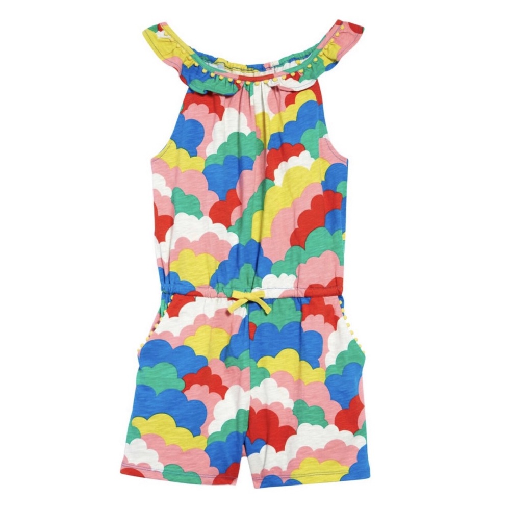 Mini Boden Colorful Rainbow Romper